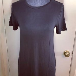 💟Metal/Slate Color Crew Neck Tunic